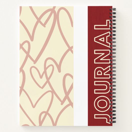 Journal Heartflow – Cahier Romantique Minimaliste (Dos)
