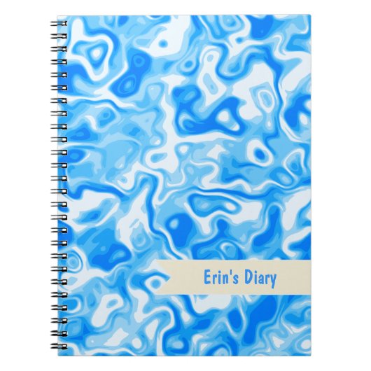 Journal intime/journal/carnet de texture de l'eau (Devant)