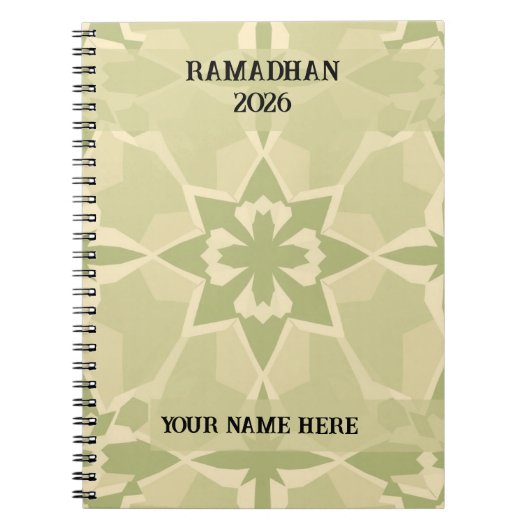 Journal Islamique Bauhaus Vert Sauge (Devant)