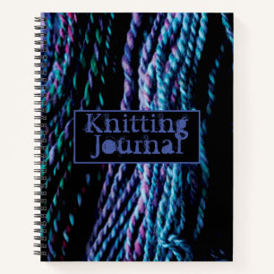 Journal Jarn Wool Handspun paarse blauw Notitieboek
