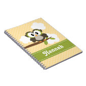 Journal jaune de carnet de notes à spirale de (Côté Droit)