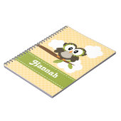 Journal jaune de carnet de notes à spirale de (Côté gauche)