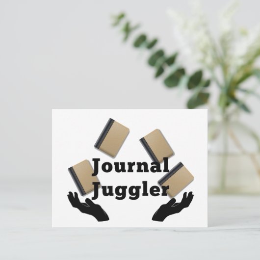 Journal Juggler Briefkaart (Staand voorkant)