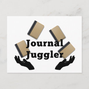 Journal Juggler Briefkaart