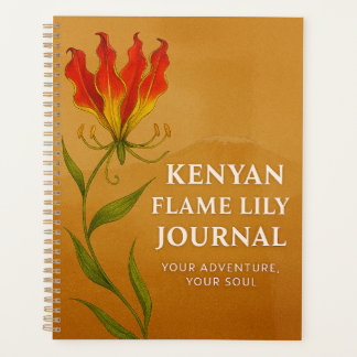 Journal Kenyan Flame Lily – Cahier de l'âme