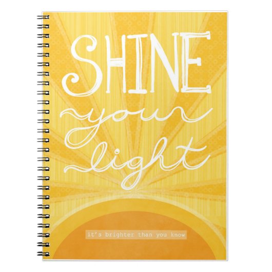 Journal - "Licht tonen" Notitieboek (Voorkant)