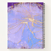 Journal Marbre Violet | Élégant Lavande et Or (Dos)