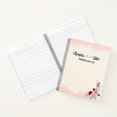 Journal mariage floral élégant personnalisé (Intérieur)