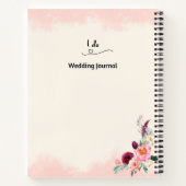 Journal mariage floral élégant personnalisé (Dos)
