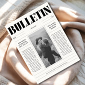 Journal Mariage moderne Enregistrer le Carte photo