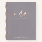 Journal mariage | Plans minimaux de Mariage modern (Devant)