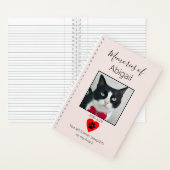 Journal Mémorial Chat Rose Pâle (À l'intérieur)