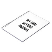 JOURNAL - MES OBJECTIFS (Côté gauche)