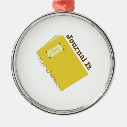 Journal Metalen Ornament (Voorkant)