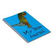 Journal mignon bleu de T-Rex Dino de dinosaure (Côté Droit)