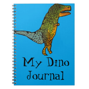 Journal mignon bleu de T-Rex Dino de dinosaure