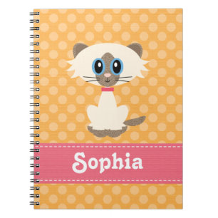 Journal mignon de carnet de notes à spirale de ch