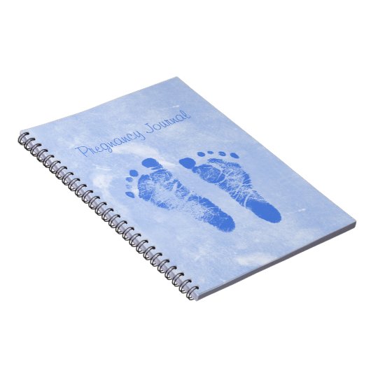 Journal mignon de grossesse d'empreintes de pas de (Côté Droit)