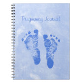 Journal mignon de grossesse d'empreintes de pas de (Devant)