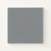 Journal minimaliste moderne de Stone Grey (Dos)