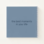 Journal "Moments" Rose en Blue Var01 (Dos)