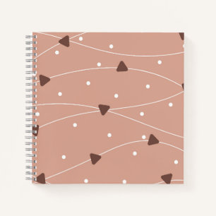 Journal Motif des puces au chocolat au lait