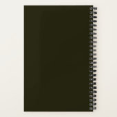Journal Mystique Foncé Botanique Rose Orange Rouge (Verso)