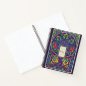 Journal néon mandala de l'arbre de vie psychédéliq (Intérieur)