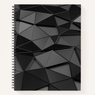 Journal noir à puces à faible densité de polis / C