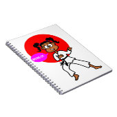 Journal noir de maître de karaté de fille (Côté Droit)