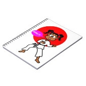 Journal noir de maître de karaté de fille (Côté gauche)