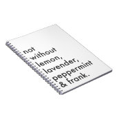 Journal "Not without Essential Oils" Notitieboek (Rechterzijde)