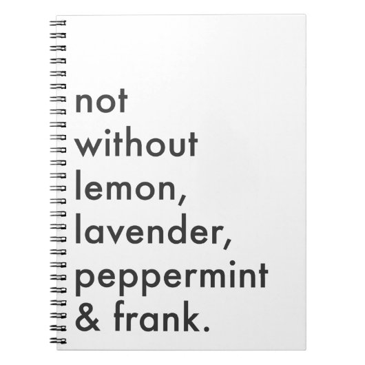 Journal "Not without Essential Oils" Notitieboek (Voorkant)