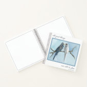 Journal Note Birds Budgies Sketch book write diary Notitieboek (Binnen)