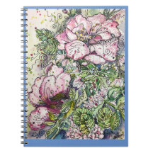 Journal/Notitieboek-"Peonies & Dogwood"