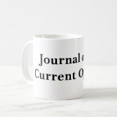 Journal of My Current Opinion Koffiemok (Voorkant links)