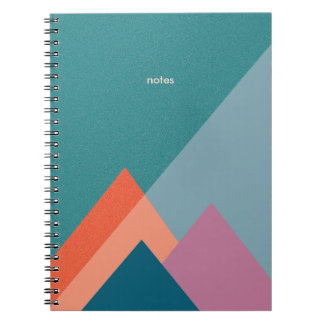 Journal ou cahier de montagne turquoise pastel