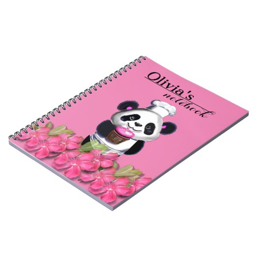 Journal ou Carnet Cute Panda (Côté gauche)