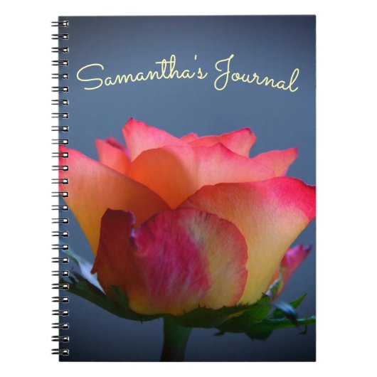 Journal ou Carnet personnalisable rose (Devant)