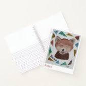 Journal Panda Roux Mignon (Intérieur)