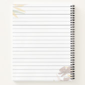 Journal papier imprimé de la reliure spirale (Dos)