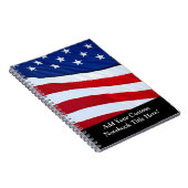 Journal patriotique personnalisé de drapeau (Côté Droit)