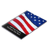 Journal patriotique personnalisé de drapeau (Côté gauche)