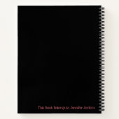 Journal personnalisable "Boss Lady" (Dos)
