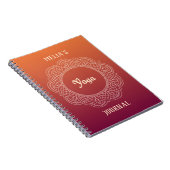 Journal personnalisable de yoga (Côté Droit)