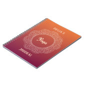 Journal personnalisable de yoga (Côté gauche)