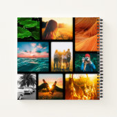 Journal personnalisé 18 Photo Collage Black Frame (Dos)