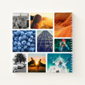 Journal personnalisé 18 Photo Collage cadre blanc (Dos)