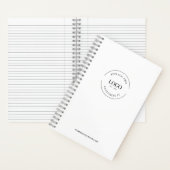 Journal personnalisé avec logo simple et minimalis (À l'intérieur)