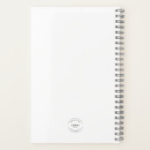 Journal personnalisé avec logo simple et minimalis (Verso)